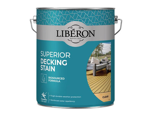 Liberon Clear Superior Decking Stain 5 litre LIB126129