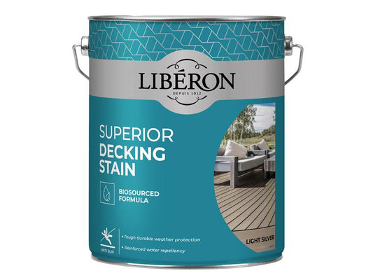 Liberon Light Silver Superior Decking Stain 5 litre LIB126130