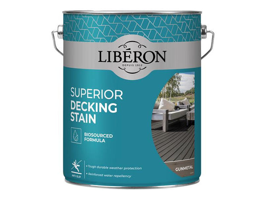 Liberon Gun Metal Superior Decking Stain 5 litre LIB126132