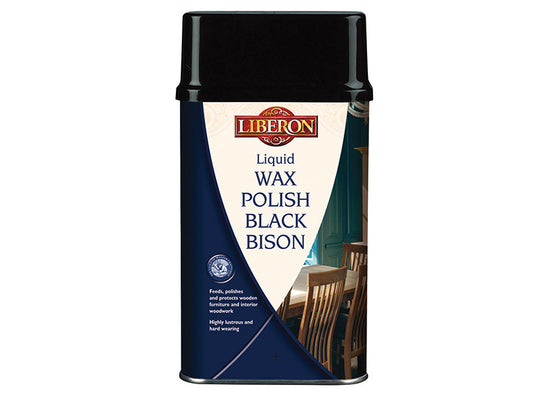 Liberon Liquid Wax Polish Black Bison Medium Oak 500ml LIBBBLWMO500