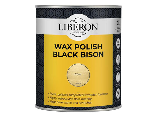 Liberon Black Bison Wax Paste Antique Pine 1kg LIBBBPWAP1N