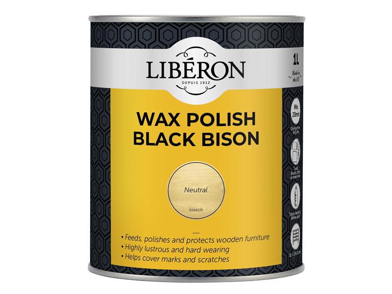 Liberon Black Bison Wax Paste Neutral 1kg LIBBBPWN1N