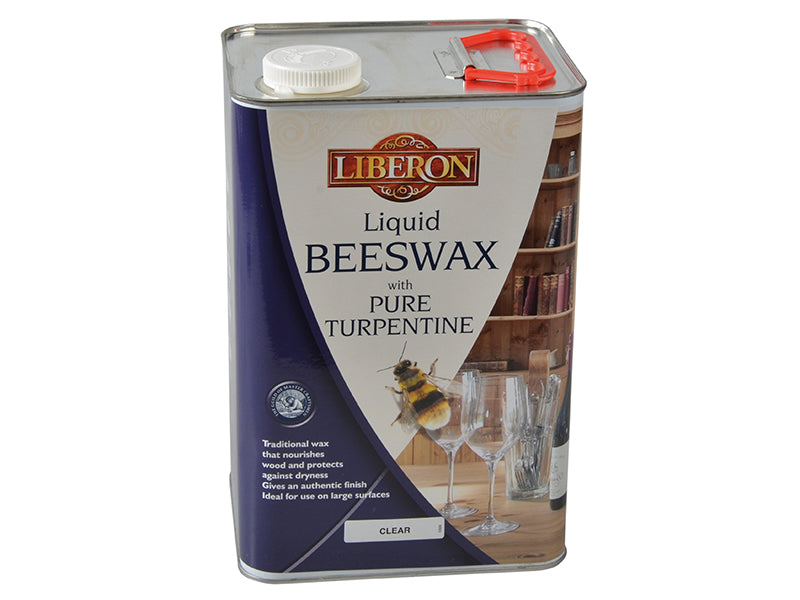 Liberon Beeswax Liquid Clear 5 litre LIBBLCL5L