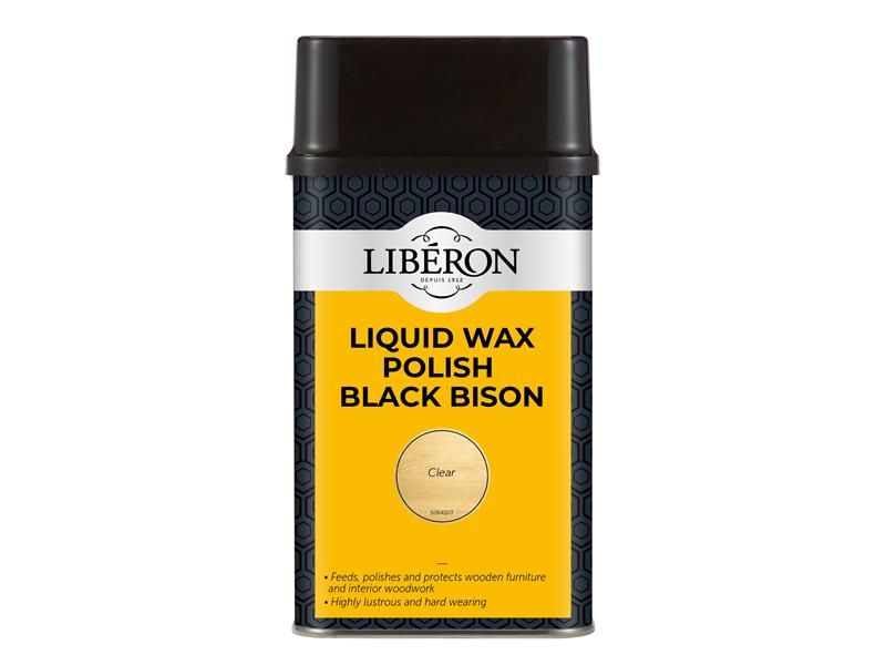 Liberon Liquid Wax Polish Black Bison Clear 500ml LIBBLWCL500N