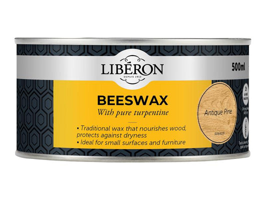 Liberon Beeswax Paste Antique Pine 500ml LIBBPAP500N