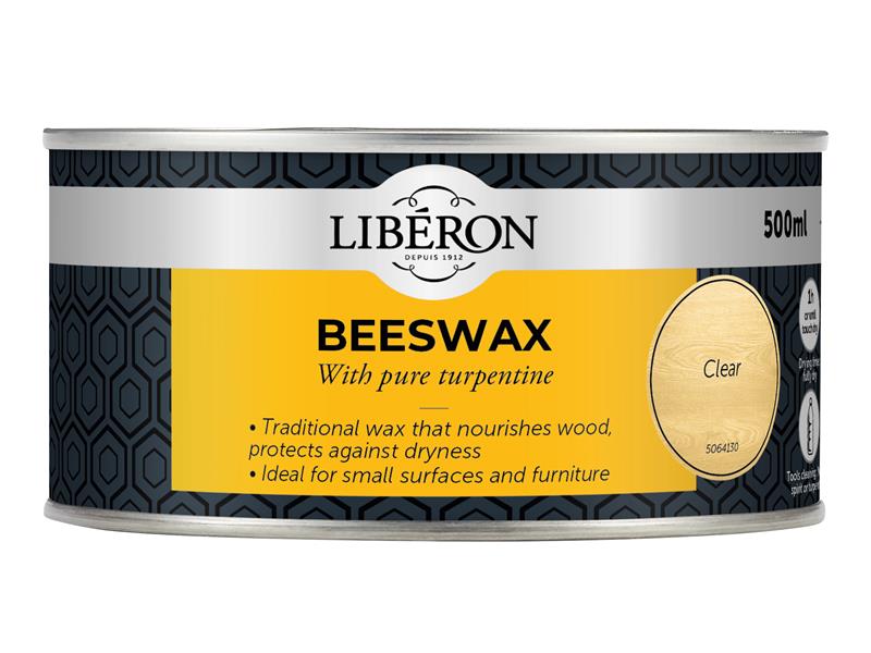 Liberon Beeswax Paste Clear 500ml LIBBPCL500N