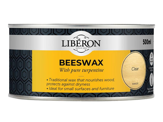 Liberon Beeswax Paste Clear 500ml LIBBPCL500N