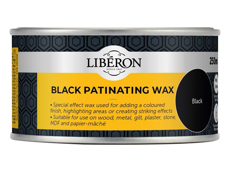 Liberon Black Patinating Wax 250ml LIBBPW250N