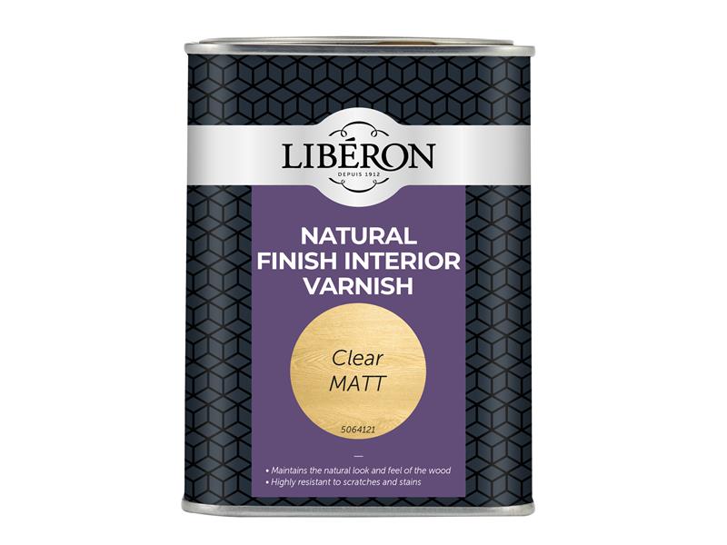 Liberon Natural Finish Interior Varnish Clear Matt 1 litre LIBELNFIVCMN