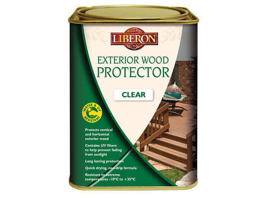 Liberon Exterior Wood Protector Clear 1 litre LIBEWPC1L