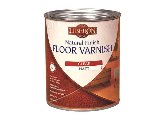 Liberon Natural Finish Floor Varnish Clear Satin 2.5 litre LIBFVWNCS25L