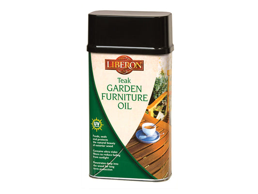 Liberon Garden Furniture Oil Teak 1 litre LIBGFOTE1L