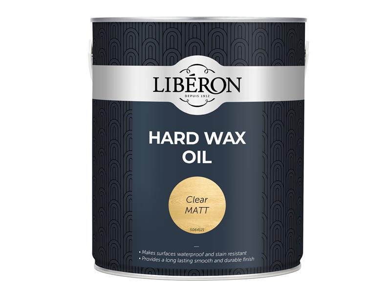 Liberon Hard Wax Oil Clear Matt 2.5 litre LIBHWOCM25L