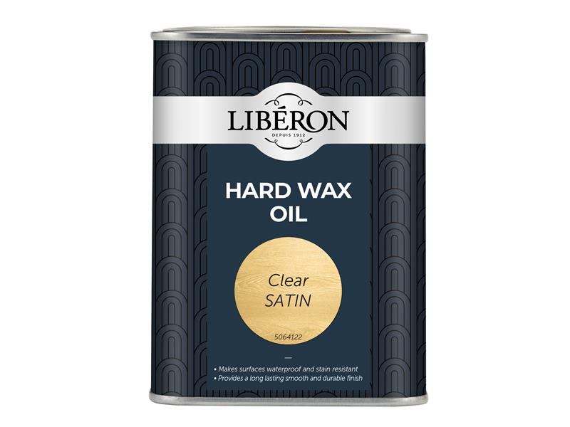 Liberon Hard Wax Oil Clear Satin 1 litre LIBHWOCS1L