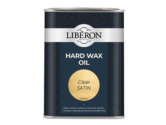 Liberon Hard Wax Oil Clear Satin 1 litre LIBHWOCS1L