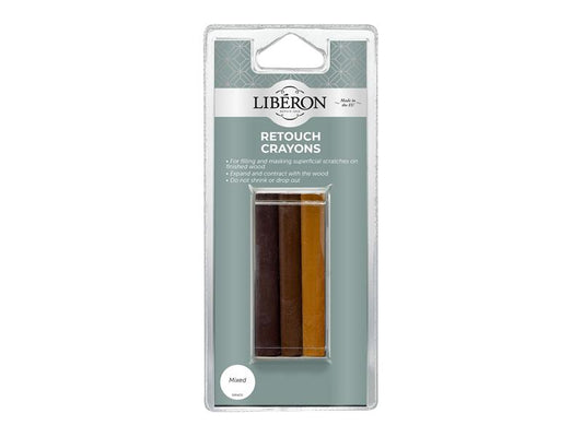 Liberon Retouch Crayons Mixed (3 Pack) LIBRCAN