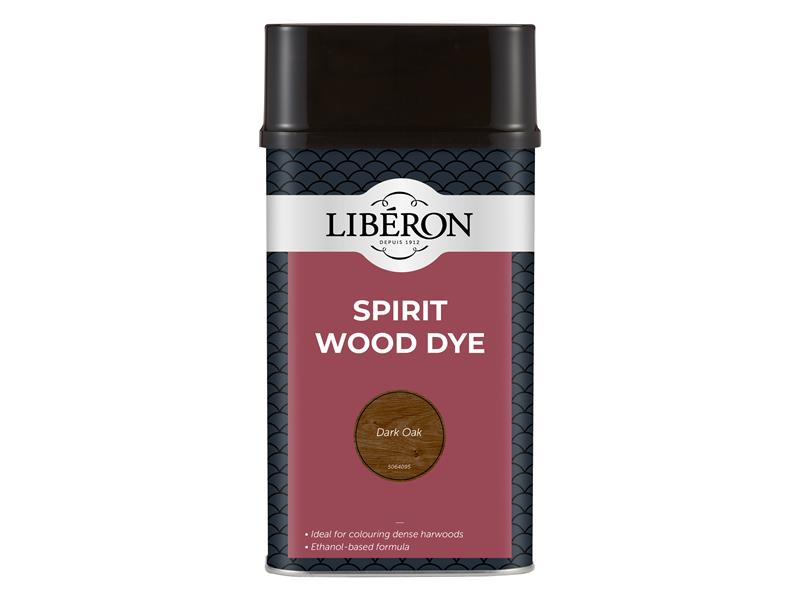 Liberon Spirit Wood Dye Dark Oak 1 litre Easy To Apply LIBSDDO1LN