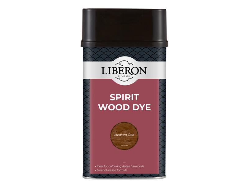 Liberon Spirit Wood Dye Medium Oak 1 litre LIBSDMO1LN