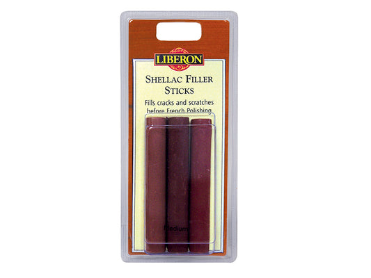 Liberon Shellac Fill Stick Medium x 3 LIBSFSM