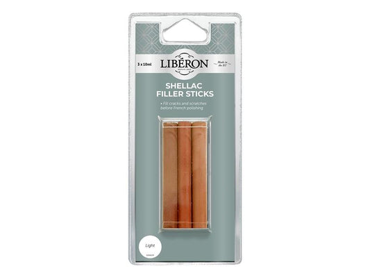 Liberon Shellac Filler Sticks Light (3 Pack) LIBSFSLN