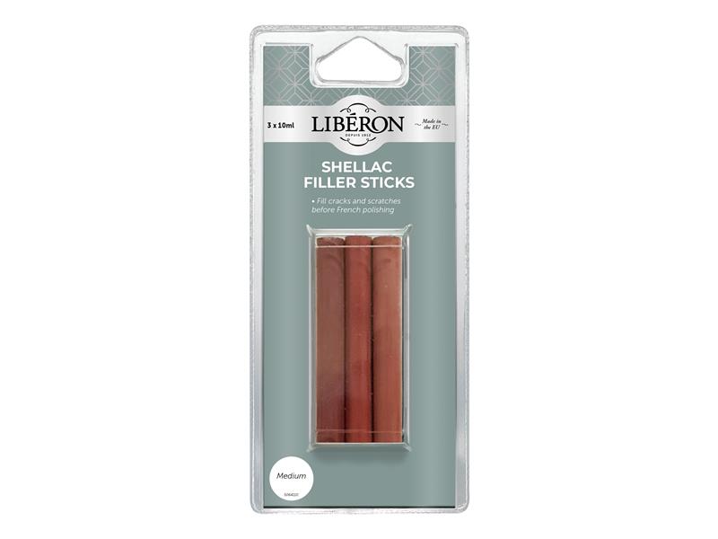 Liberon Shellac Filler Sticks Medium (3 Pack) LIBSFSMN