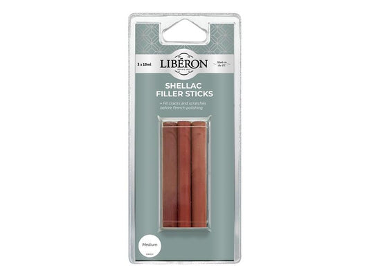 Liberon Shellac Filler Sticks Medium (3 Pack) LIBSFSMN