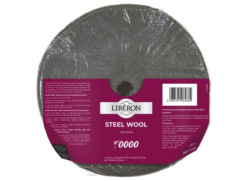 Liberon Steel Wool Grade 0000 Ultra Fine 1kg LIBSW00001KN