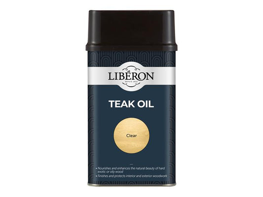Liberon Teak Oil with UV Filters 500ml LIBTOUV500