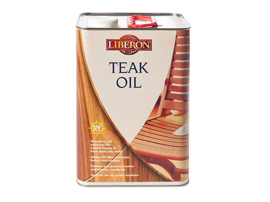 Liberon Teak Oil with UV Filters 5 litre LIBTOUV5L