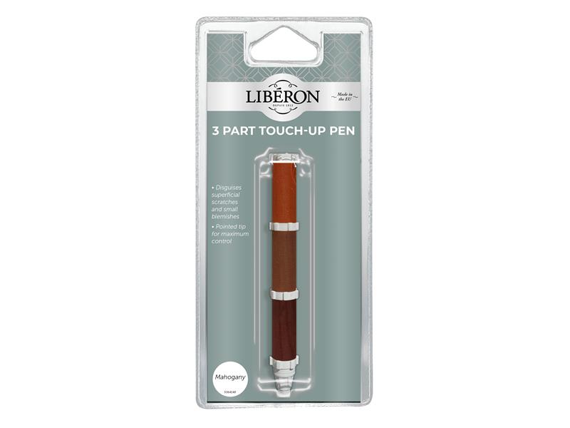 Liberon 3 Part Touch-Up Pen Mahogany three colour tones per pack LIBTUP3PMN