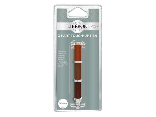 Liberon 3 Part Touch-Up Pen Mahogany three colour tones per pack LIBTUP3PMN
