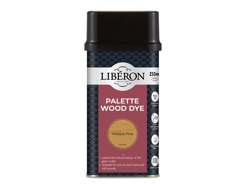 Liberon Palette Wood Dye Antique Pine 250ml LIBWDPAP250