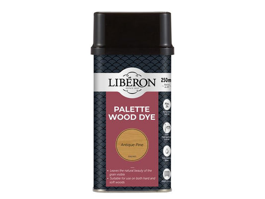 Liberon Palette Wood Dye Antique Pine 250ml LIBWDPAP250