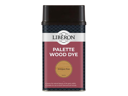 Liberon Palette Wood Dye Antique Pine 500ml Easy To Apply LIBWDPAP500N