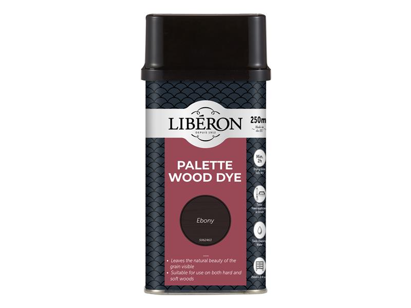 Liberon Palette Wood Dye Ebony 250ml LIBWDPE250