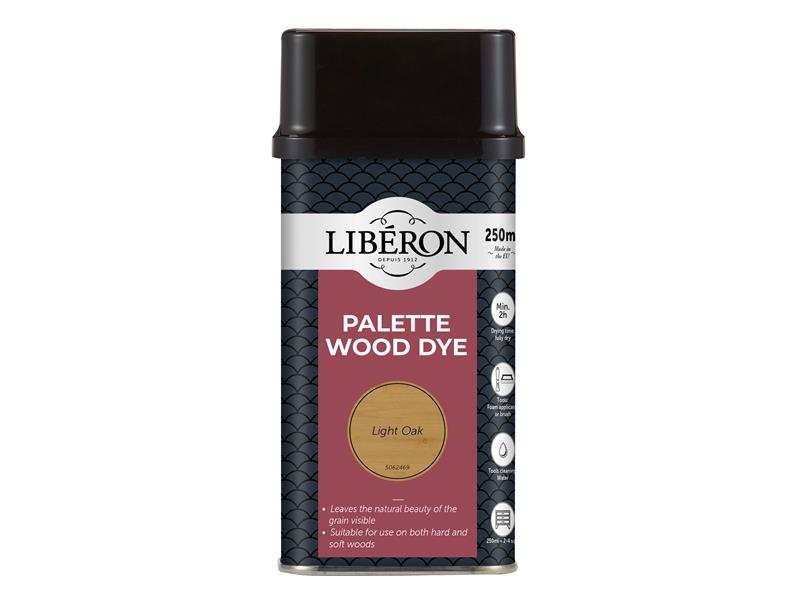 Liberon Palette Wood Dye Light Oak 250ml LIBWDPLO250