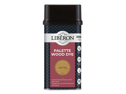 Liberon Palette Wood Dye Light Oak 250ml LIBWDPLO250