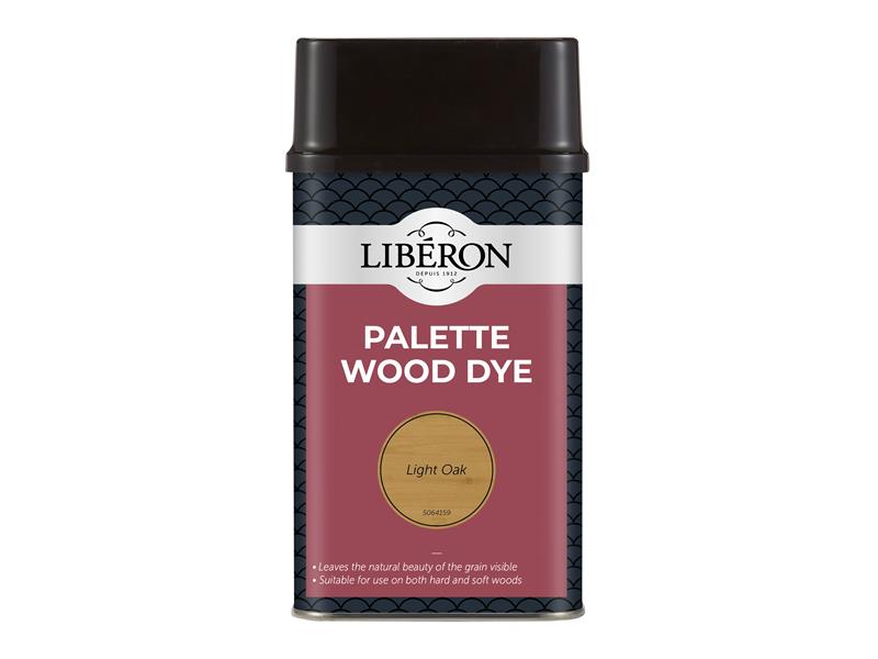 Liberon Palette Wood Dye Light Oak 500ml Easy To Apply LIBWDPLO500N