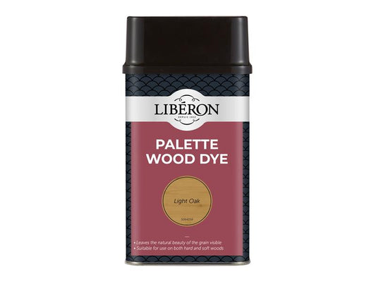 Liberon Palette Wood Dye Light Oak 500ml Easy To Apply LIBWDPLO500N