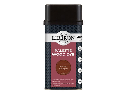 Liberon Palette Wood Dye Victoria Mahogany 250ml Easy To Apply LIBWDPM250N