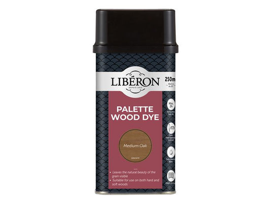 Liberon Palette Wood Dye Medium Oak 250ml LIBWDPMO250