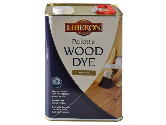 Liberon Palette Wood Dye Medium Oak 5 litre LIBWDPMO5L