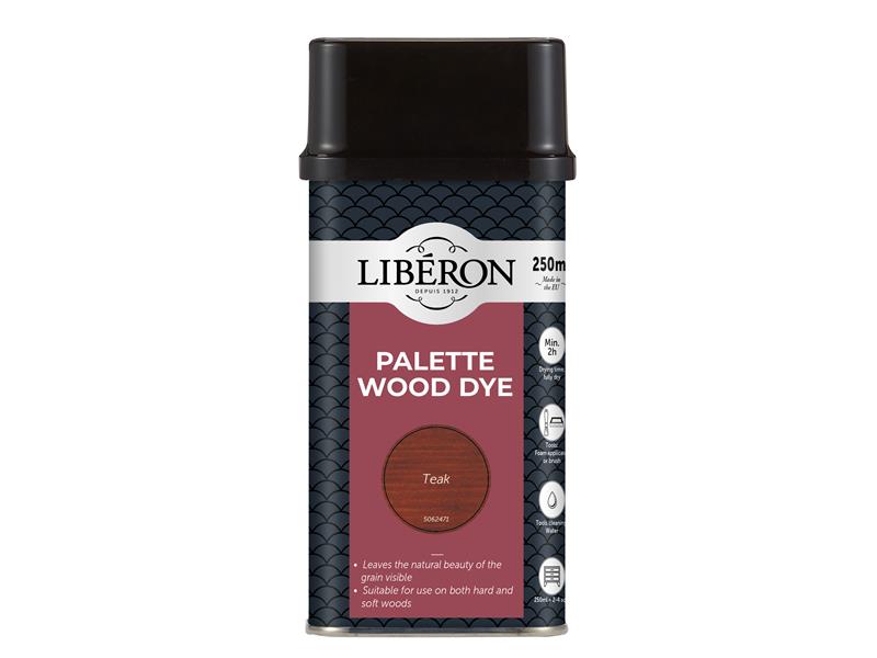 Liberon Palette Wood Dye Teak 250ml LIBWDPT250N