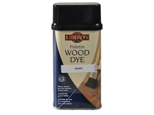 Liberon Palette Wood Dye White 250ml LIBWDPWH250