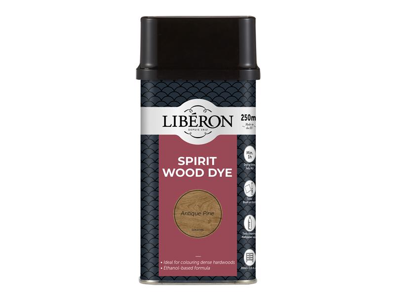 Liberon Spirit Wood Dye Antique Pine 250ml LIBWDSAP250N
