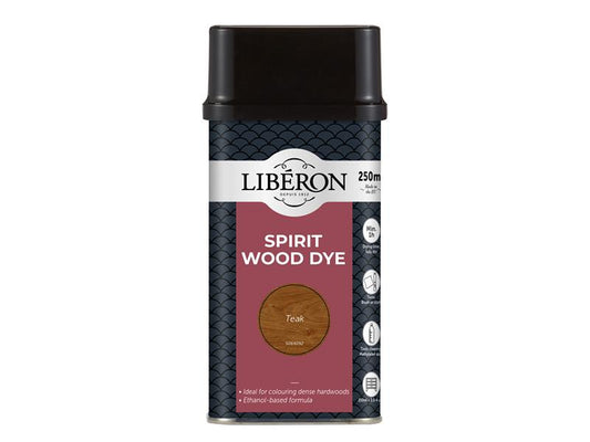 Liberon Spirit Wood Dye Teak 250ml LIBWDST250N