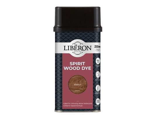 Liberon Spirit Wood Dye Walnut 250ml Easy To Apply LIBWDSW250N