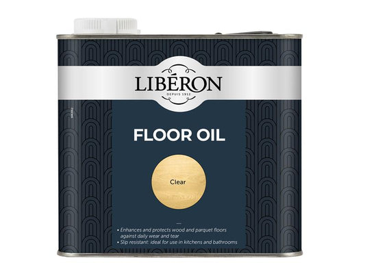 Liberon Floor Oil Clear 2.5 litre For Untreated Real Wooden Floors LIBWFO25LN