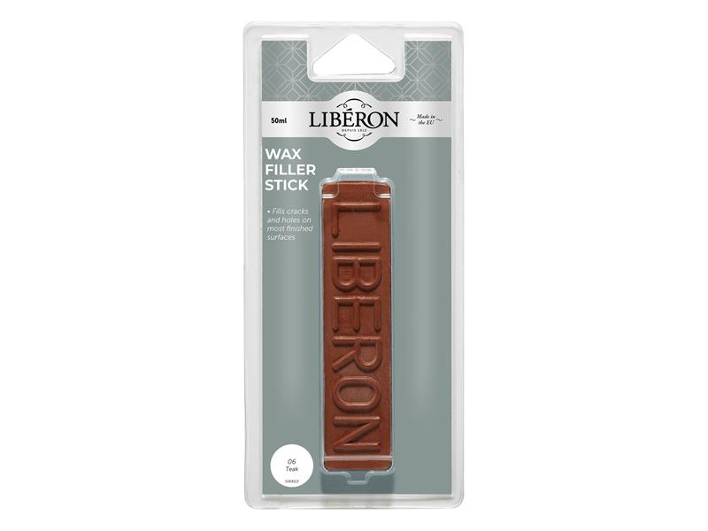 Liberon Wax Filler Stick 06 Teak 50g LIBWFSTN