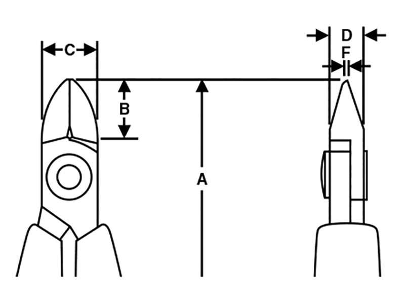 Lindstrom Diagonal Cutting Micro Bevel Cut Nipper 125mm LIN8160